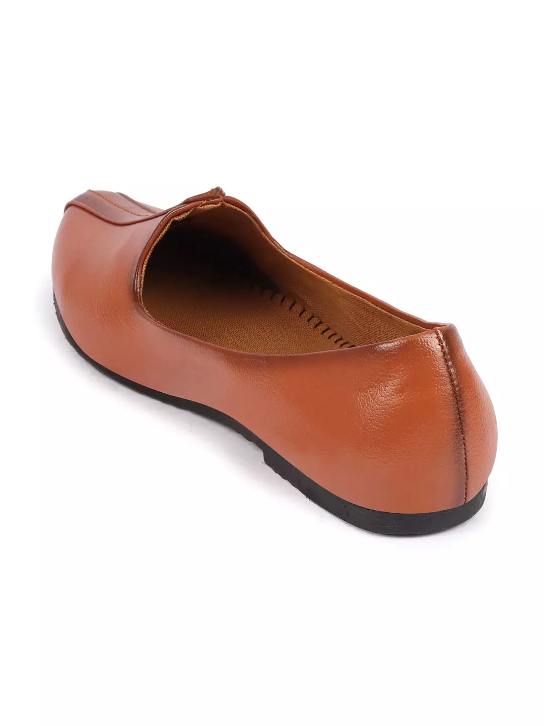 Men Tan Ethnic Slip-On Jutis and Mojaris