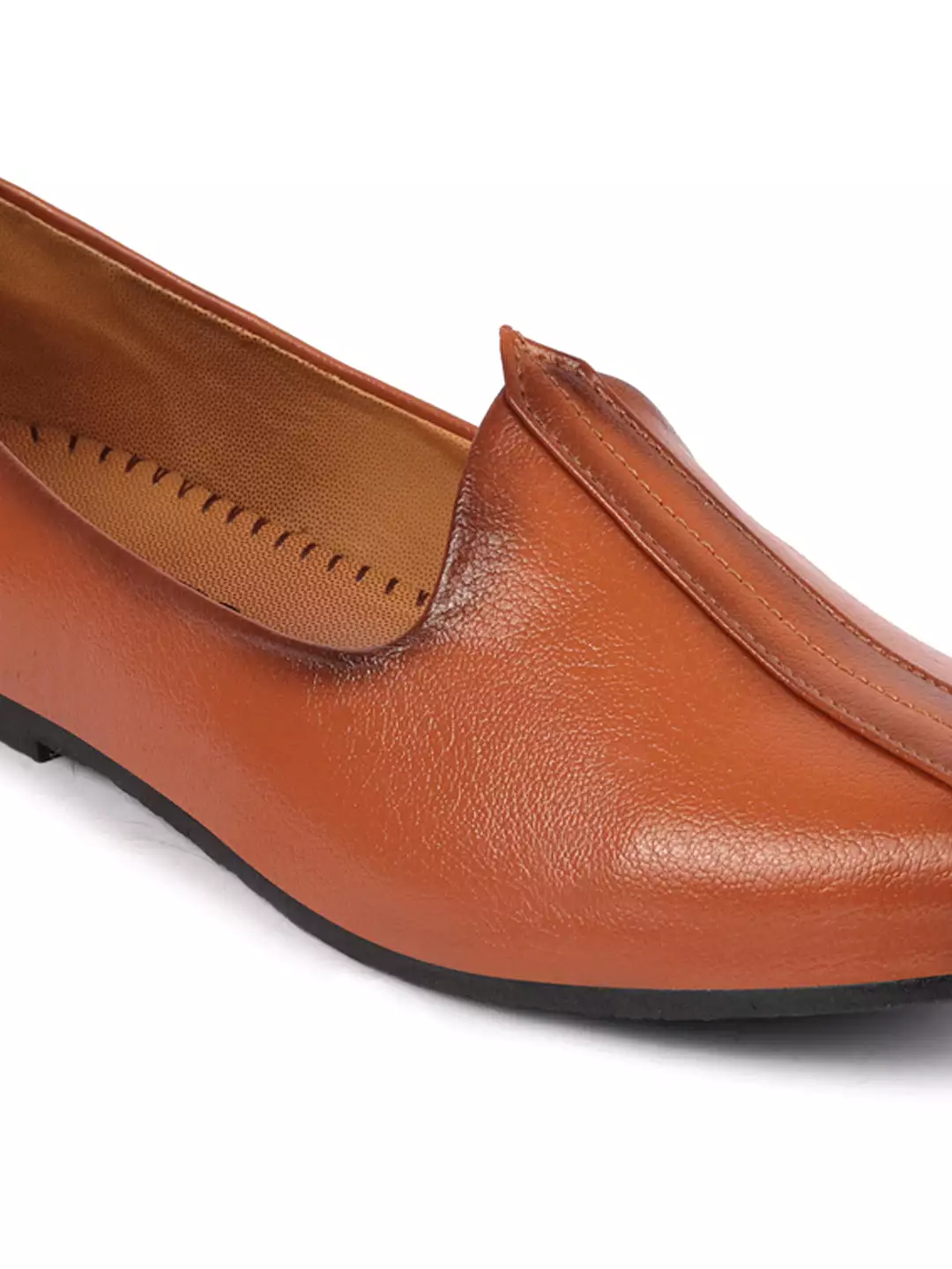 Men Tan Ethnic Slip-On Jutis and Mojaris