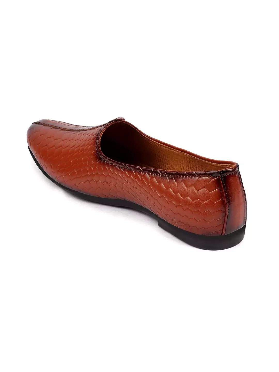 Men Tan Ethnic Slip-On Juttis