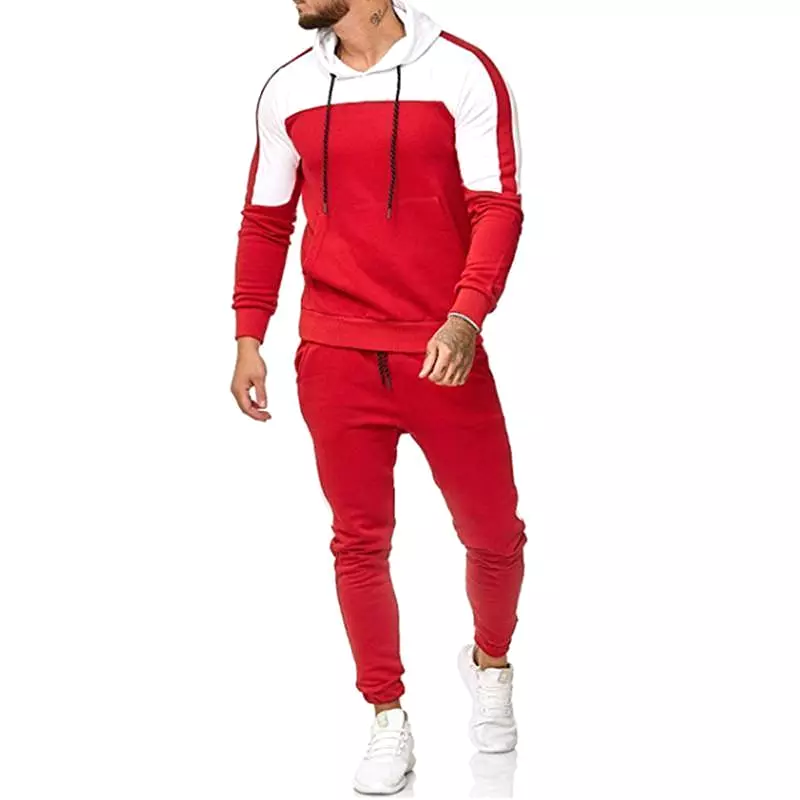 Men Tracksuit - Patchwork Sportswear For Men