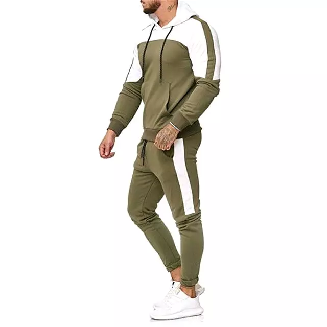 Men Tracksuit - Patchwork Sportswear For Men