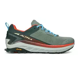 Men's Altra Olympus 4, Green/Orange, 9 D Medium