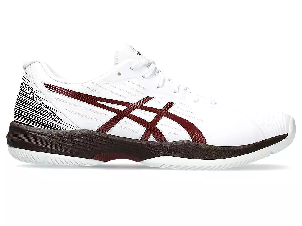 Men's Asics Solution Swift FlyteFoam, White/Antique Red, 9 D Medium