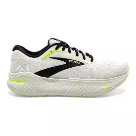 Men's Brooks Ghost Max, Grey/Black/Sharp Green, 15 D Medium