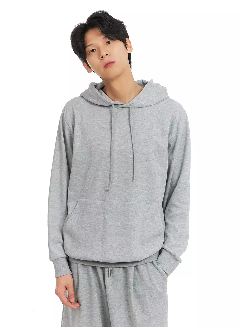 Men's Cozy Solid Cotton Hoodie IA401