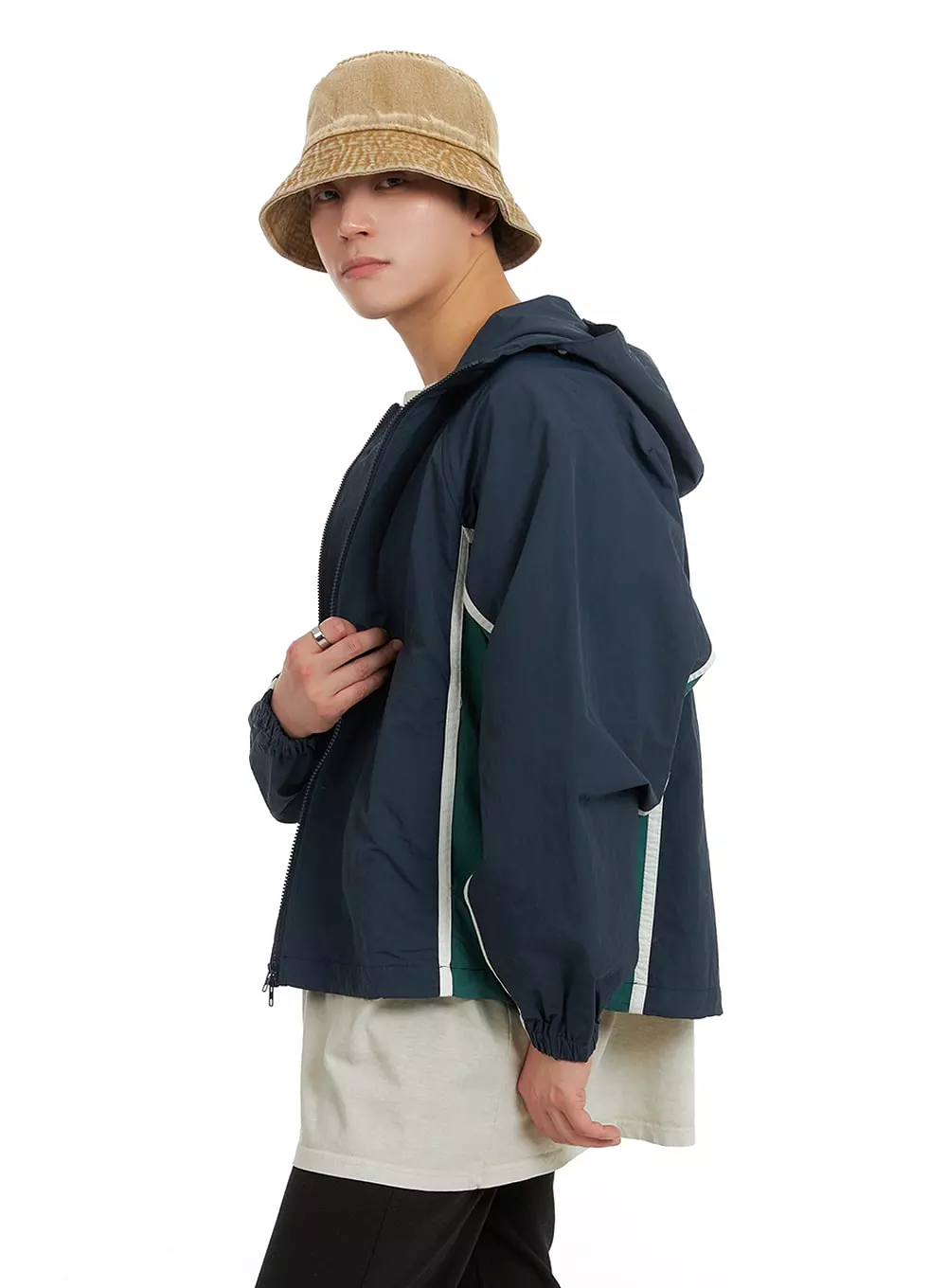 Men's Hoodie Windbreaker Jacket IA401