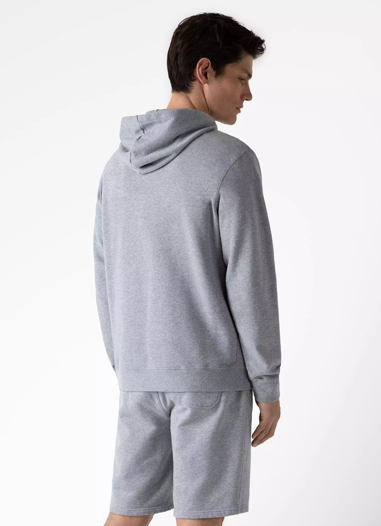 Men's Loopback Hoodie in Grey Melange