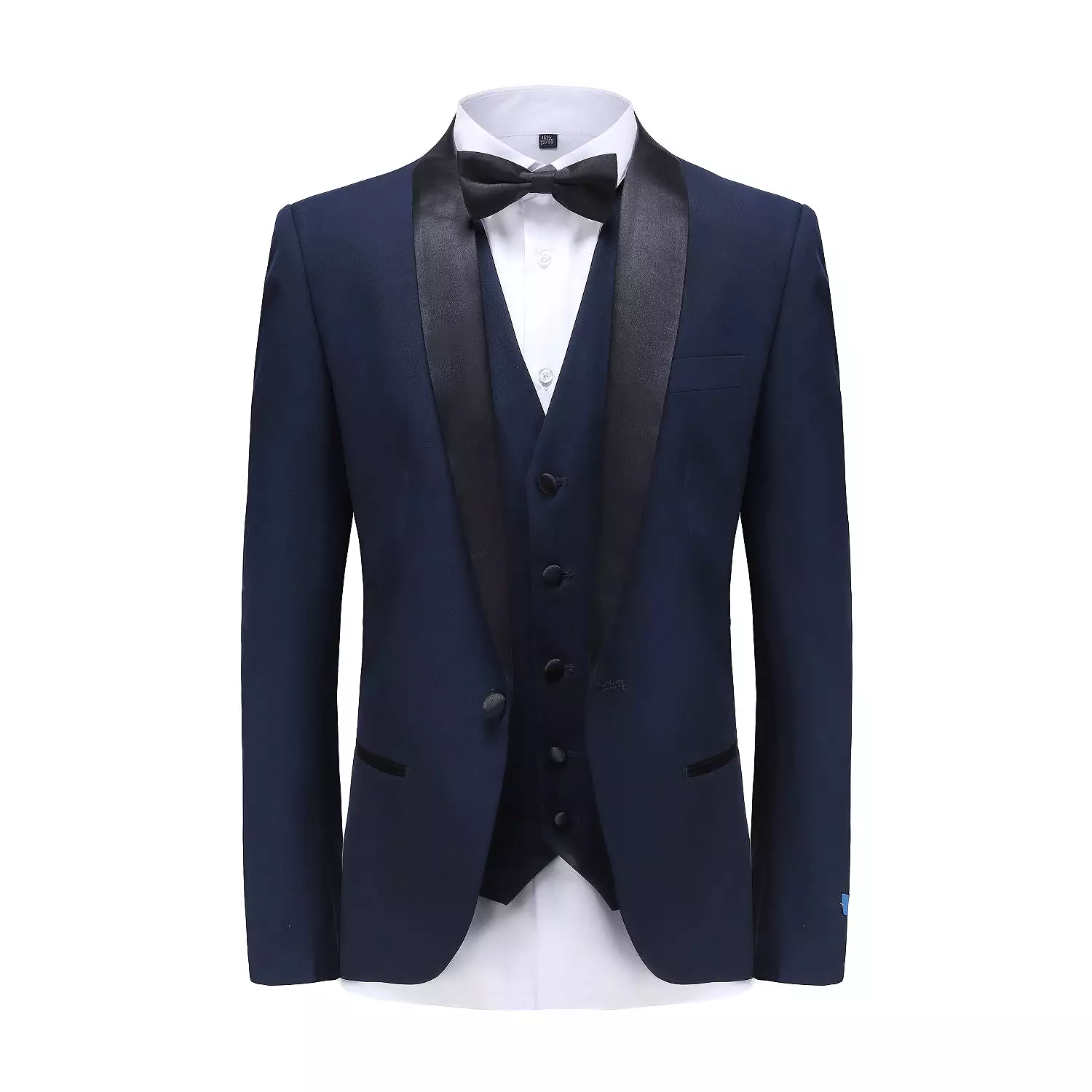 Men's Premium 3 Pc Shawl Lapel Slim Fit Tuxedo Set