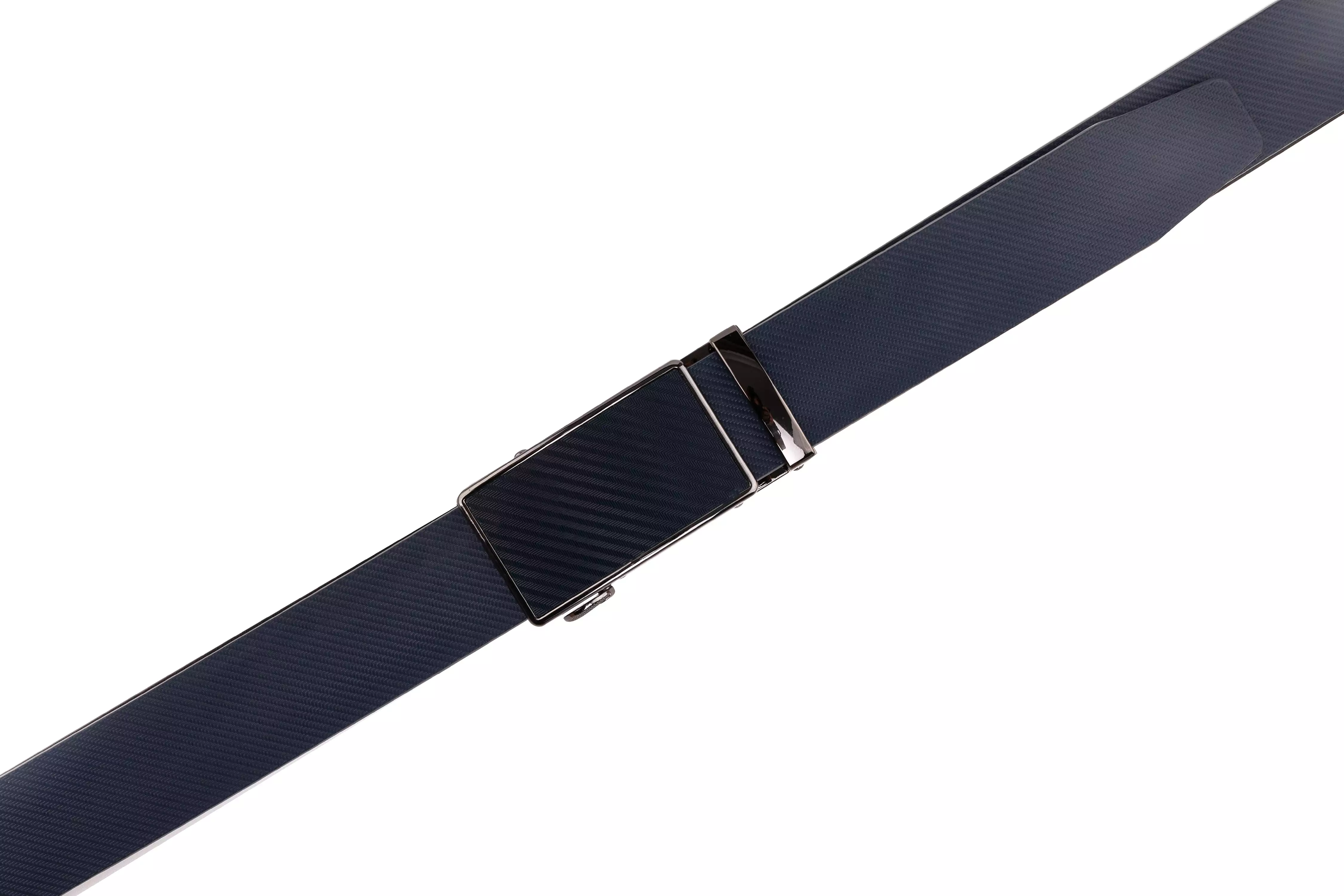 Men's Sliding Buckle Adjustable Leather Ratchet Belt