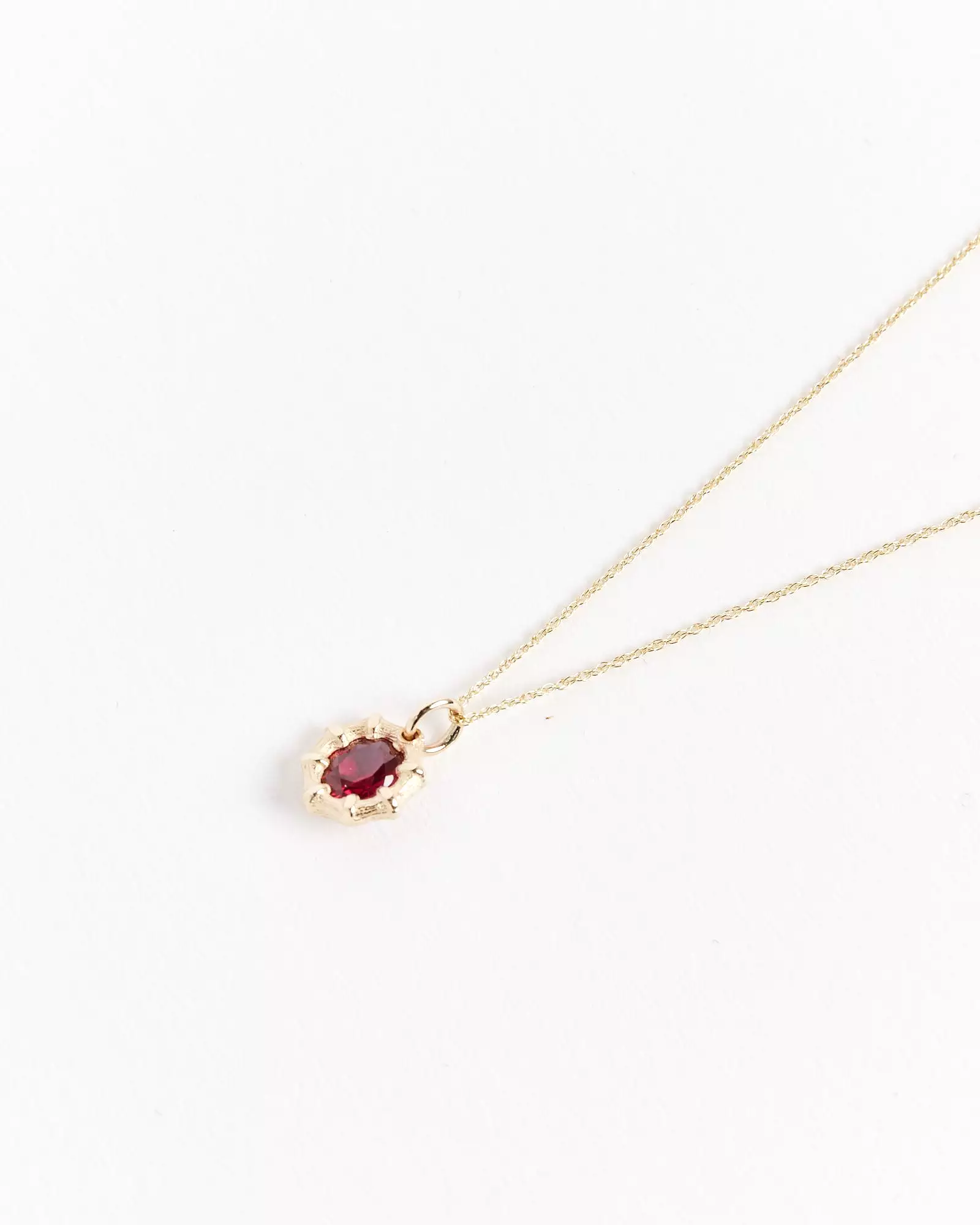 Mini Bamboo Pendant in Gold/Red