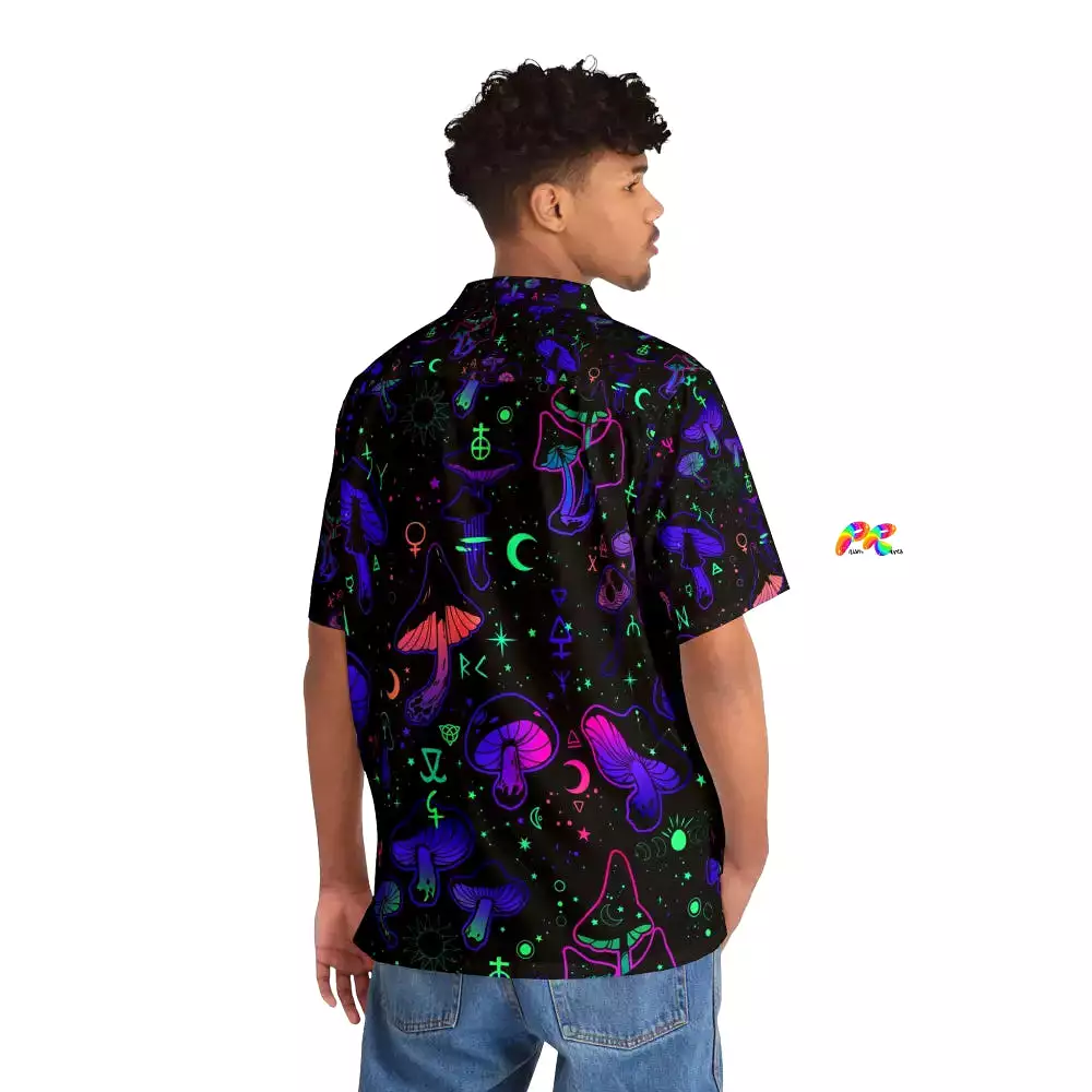 Mushroom Cult Men's Rave Hawaiian Shirt