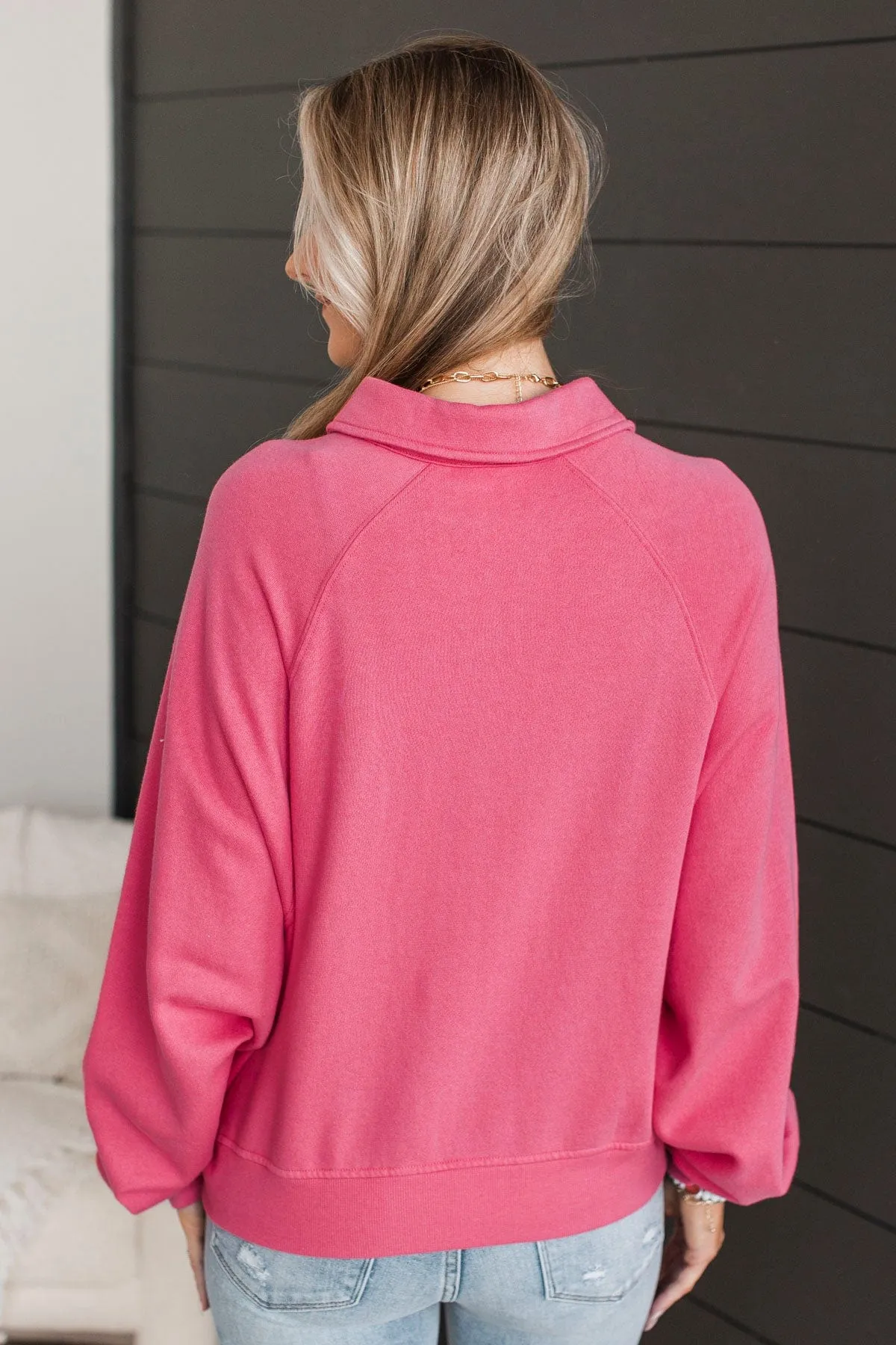 Natural Charm Pullover Top- Pink