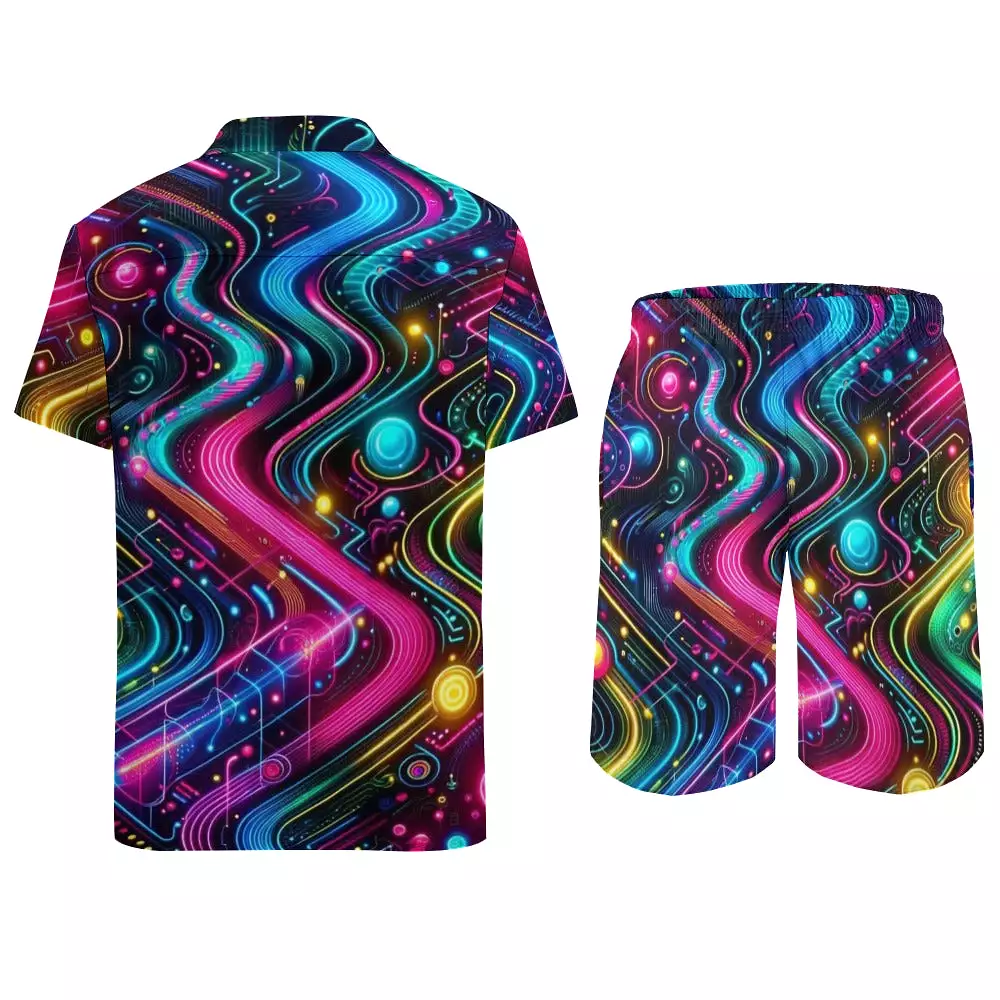 Neon Pulse Men's Rave Swim Set