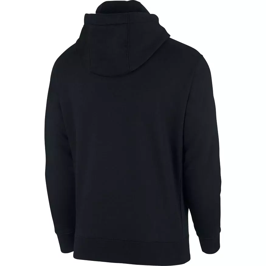 NIKE UNISEX SPORTSWEAR CLUB FLEECE BLACK FULL-ZIP HOODED JACKET