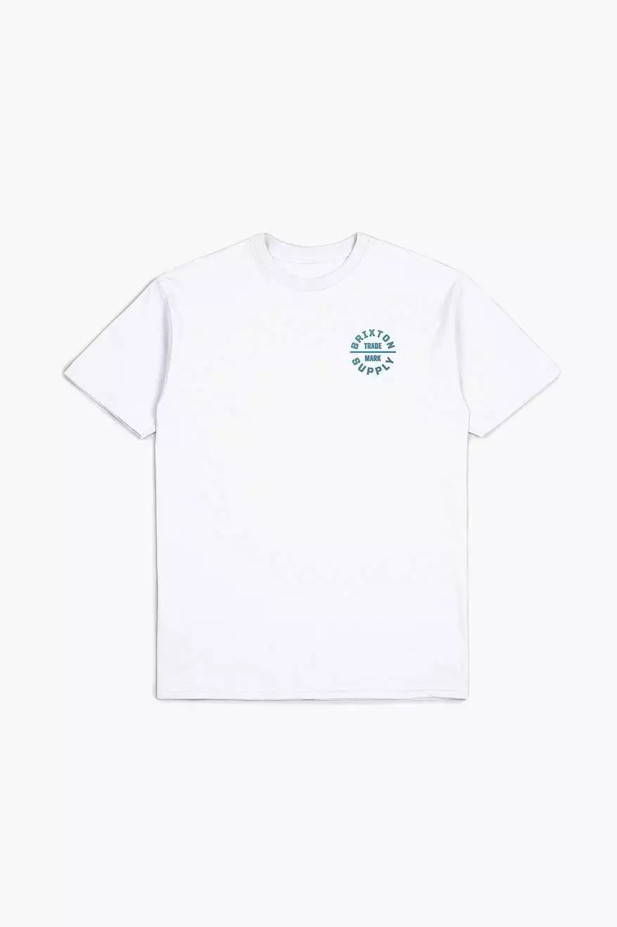 Oath V S/S Standard Tee - White/Chinois Green/Blue Danube