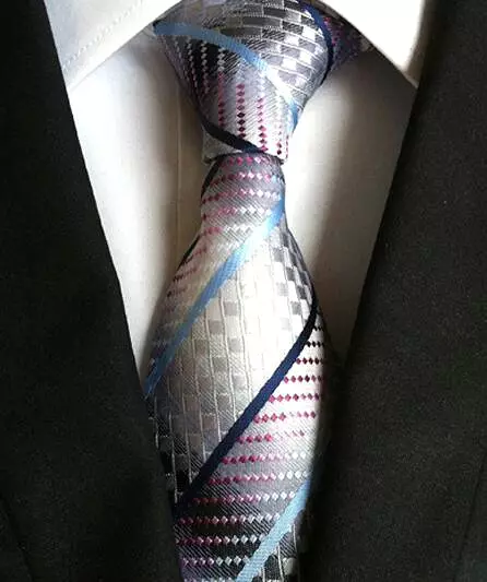 Plaid Striped Silk Men Neckties