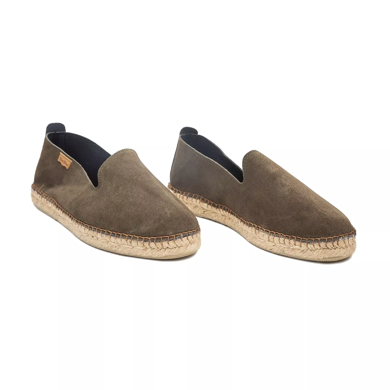 Plain Suede Leather Espadrilles for Men - Dan-SE