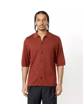 Polo Shirt in Carmine Red