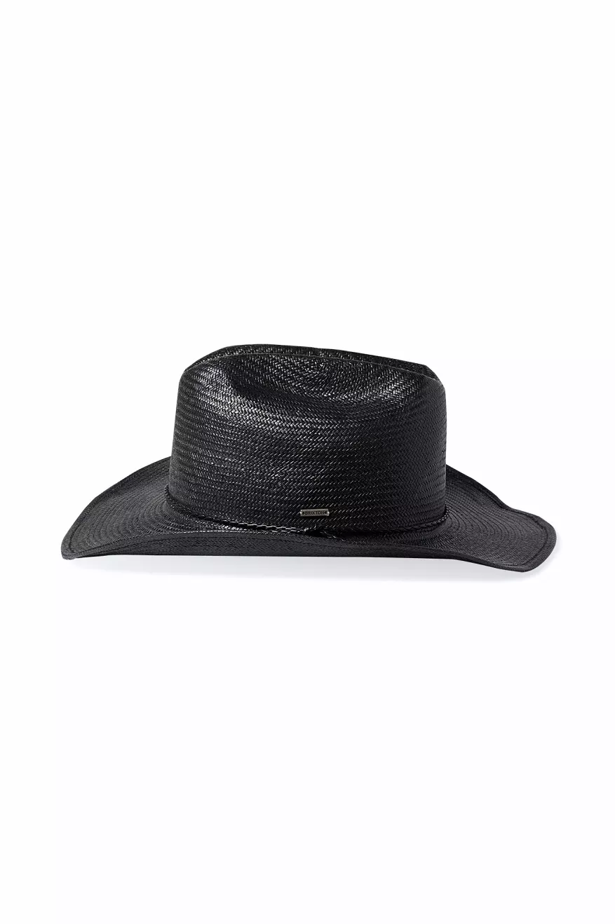 Range Straw Cowboy Hat - Black