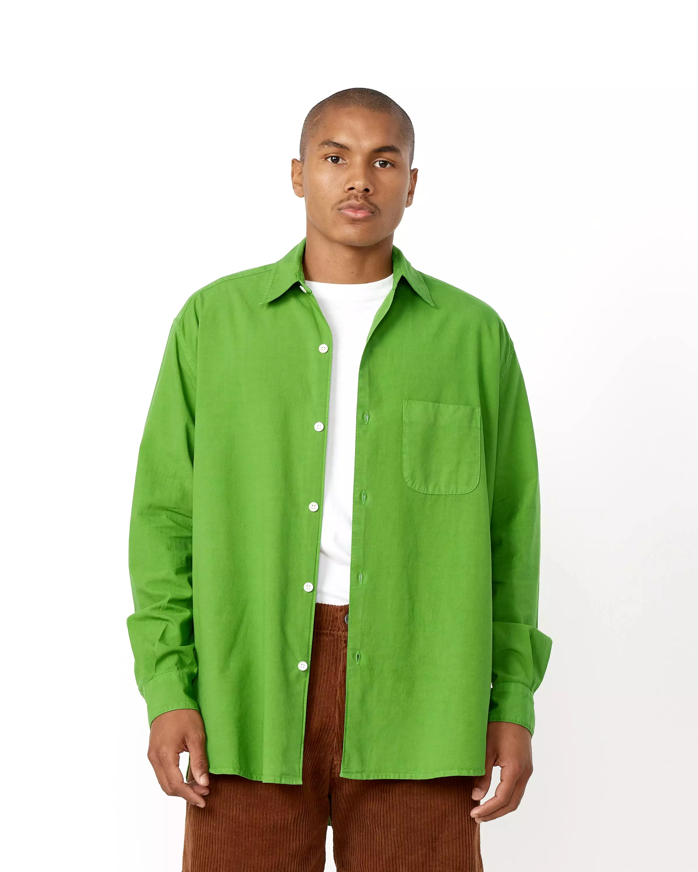 Routine Shirt in Emerald Green