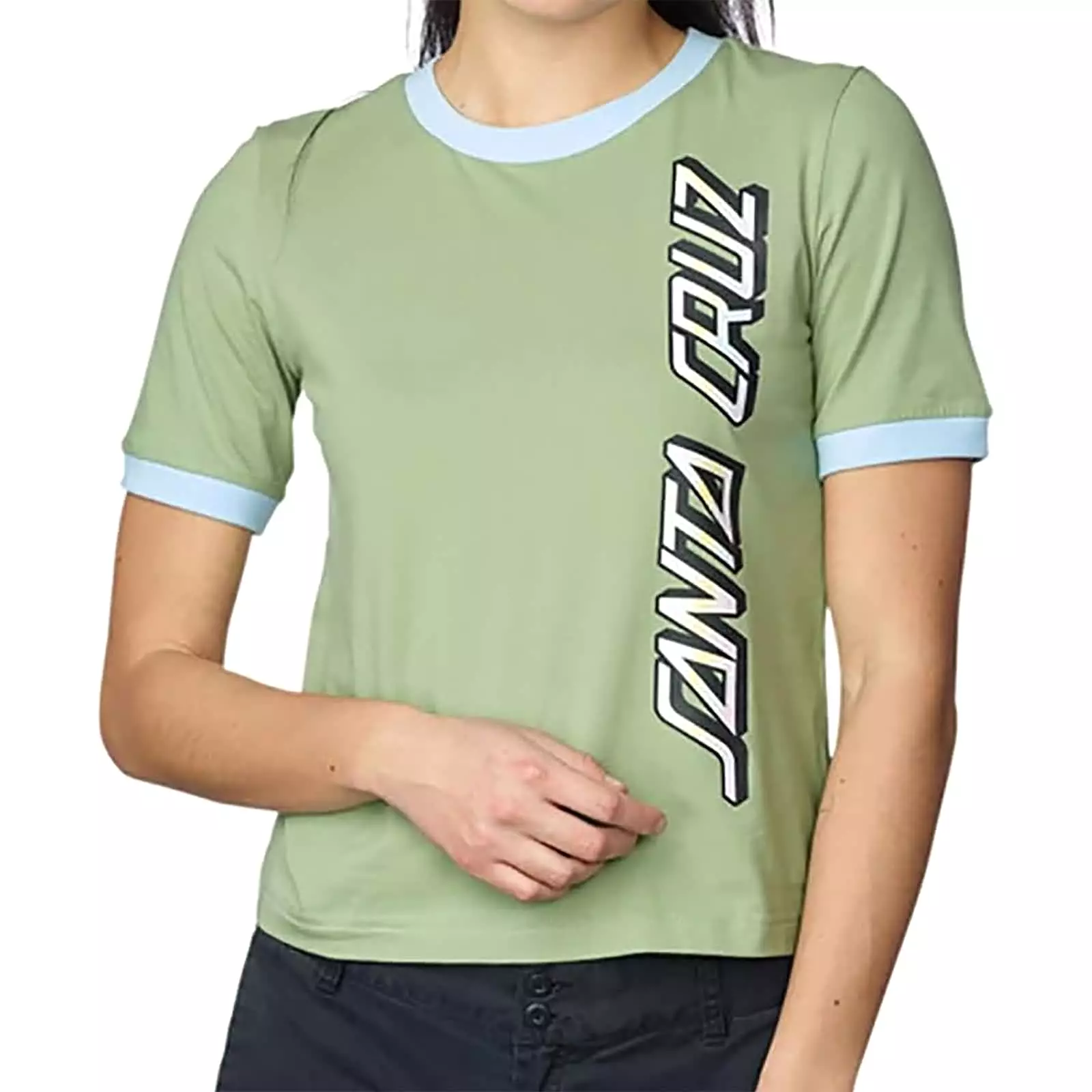 Santa Cruz Obscure Strip Roger Women's Short-Sleeve Shirts (Brand New)