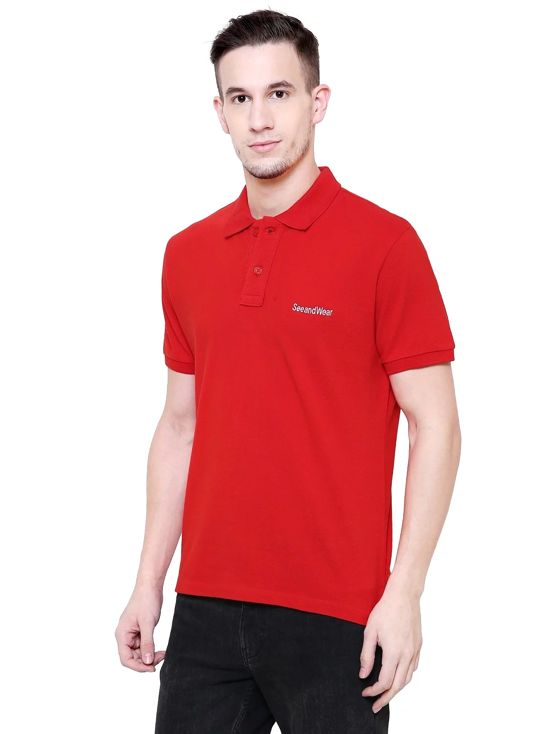 SeeandWear Men's Polo Collar T-Shirt