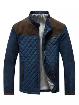 Side Seam Pocket Men Winter Jacket