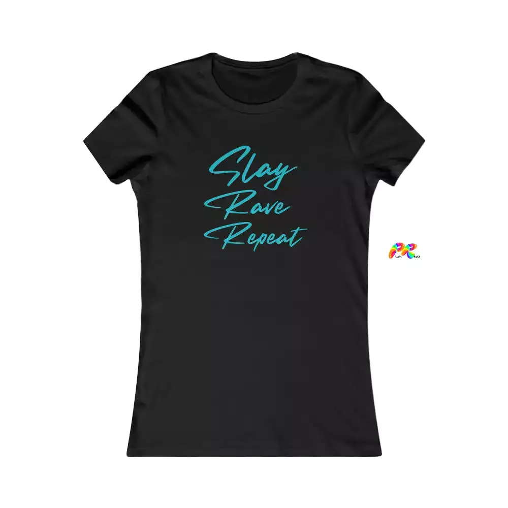 Slay Rave Repeat Slim Fit T-Shirt