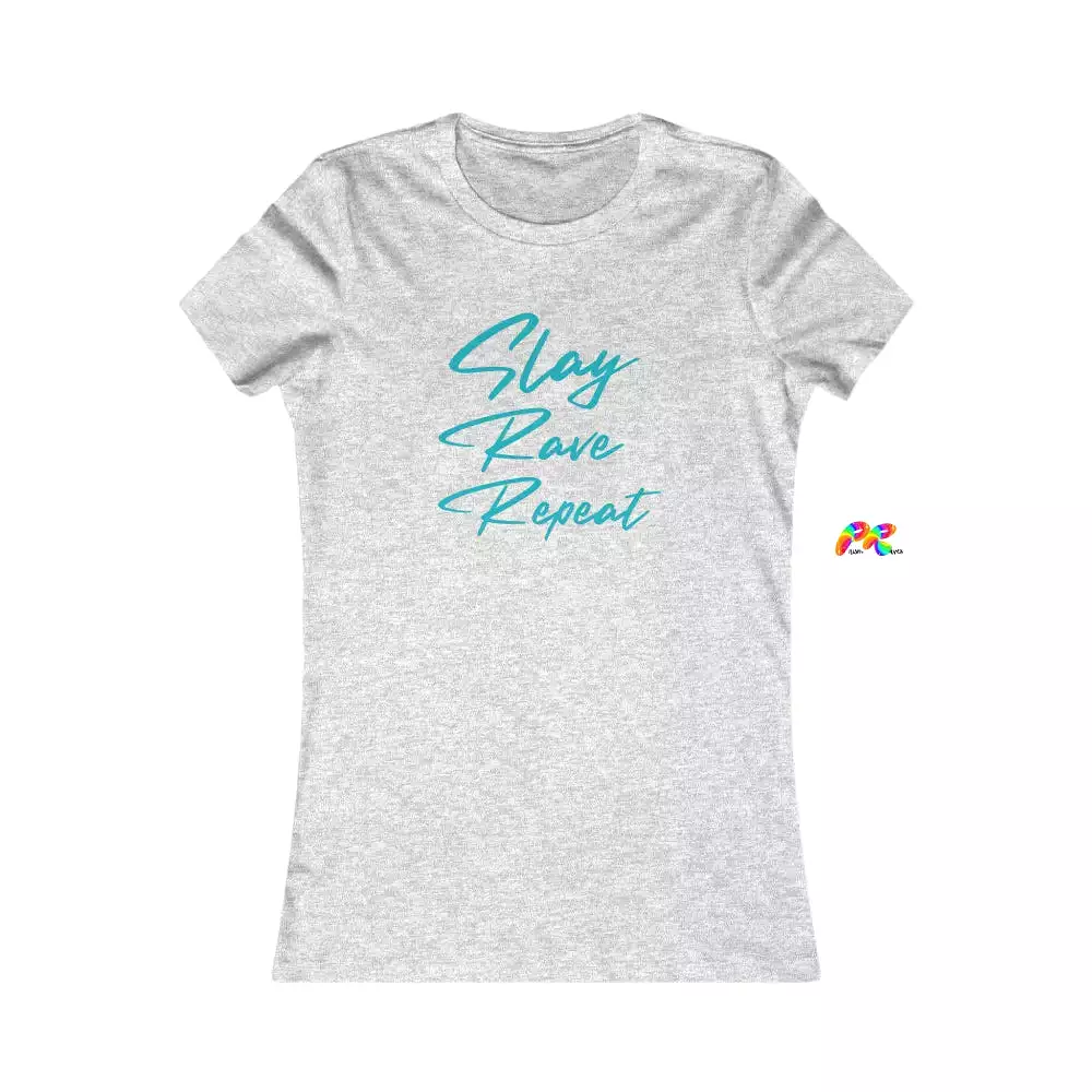 Slay Rave Repeat Slim Fit T-Shirt