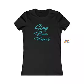 Slay Rave Repeat Slim Fit T-Shirt