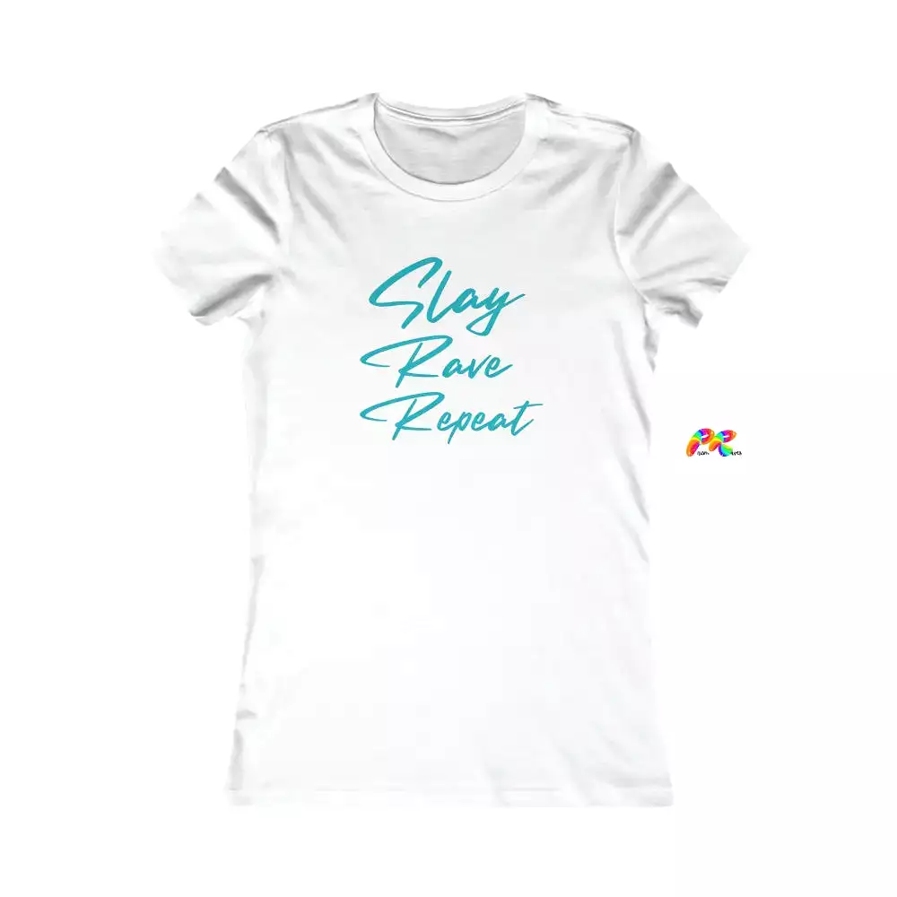 Slay Rave Repeat Slim Fit T-Shirt