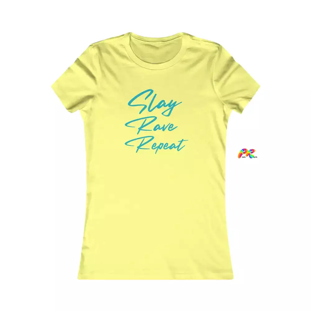 Slay Rave Repeat Slim Fit T-Shirt