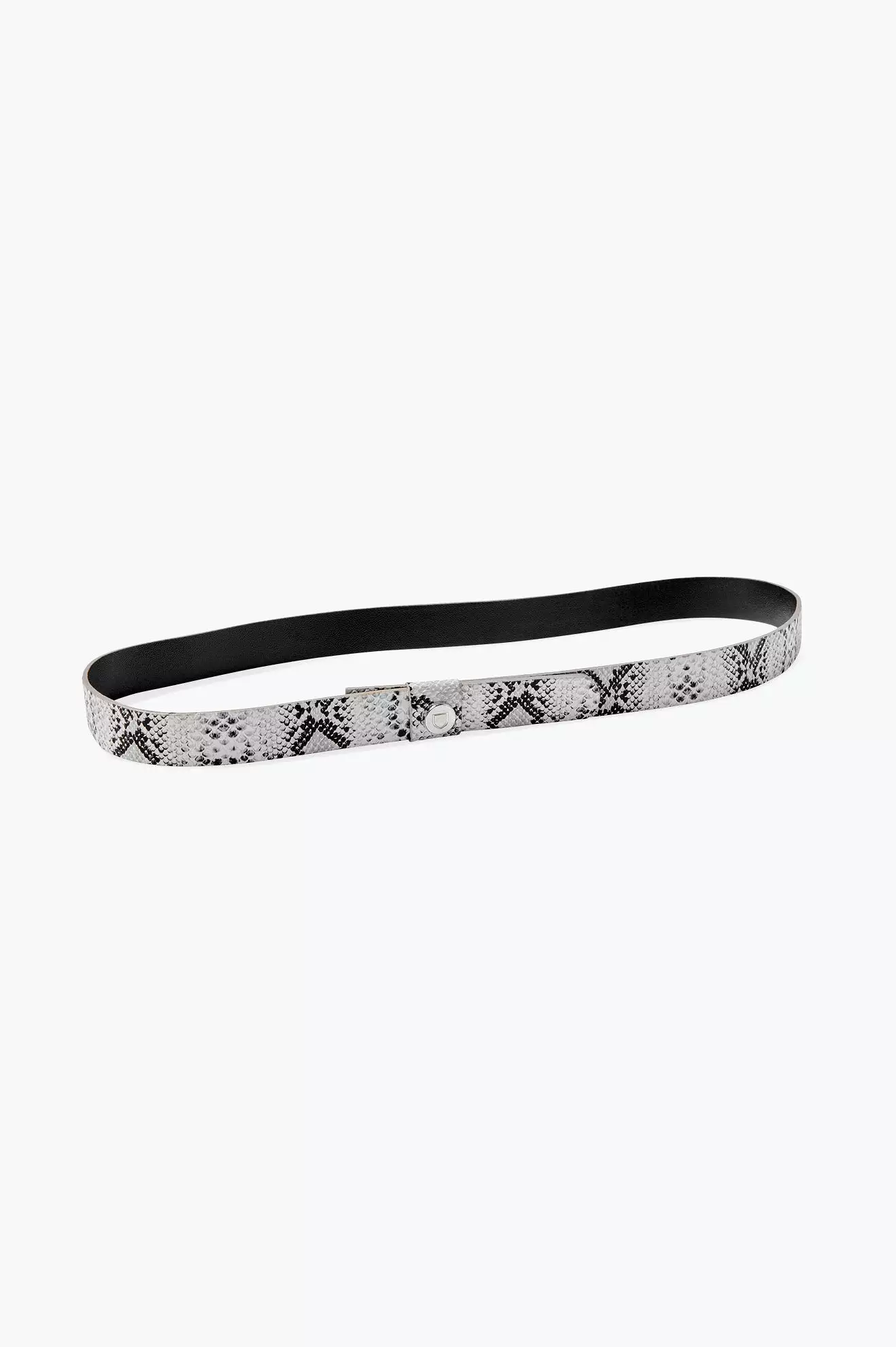 Snake Skin Adjustable Hat Band - White