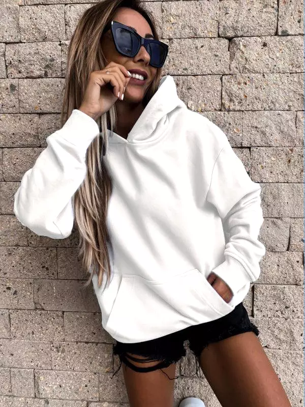 Solid Warm Women Hoodie