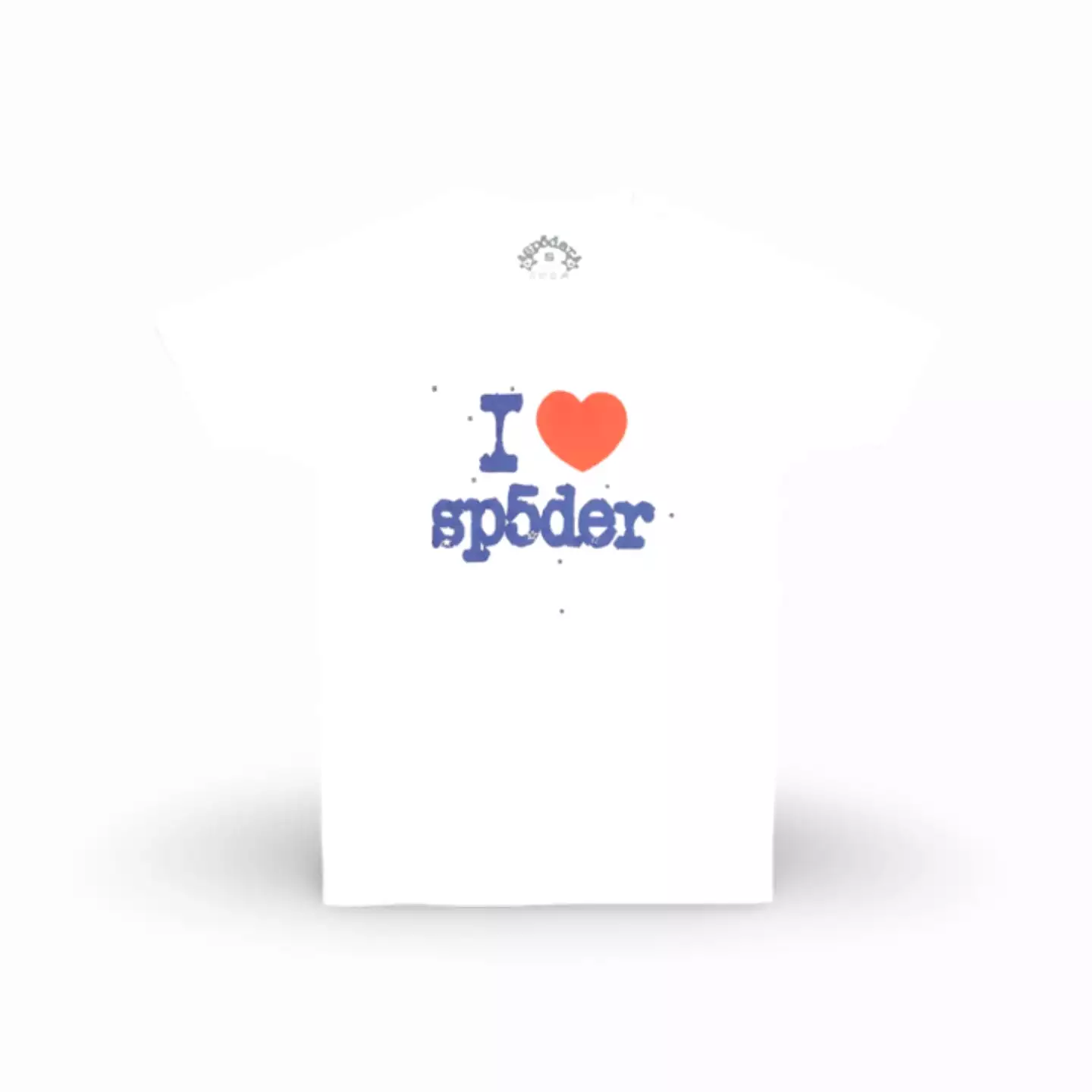 Sp5der 'Souvenir / I Love' Baby Tee White SS24