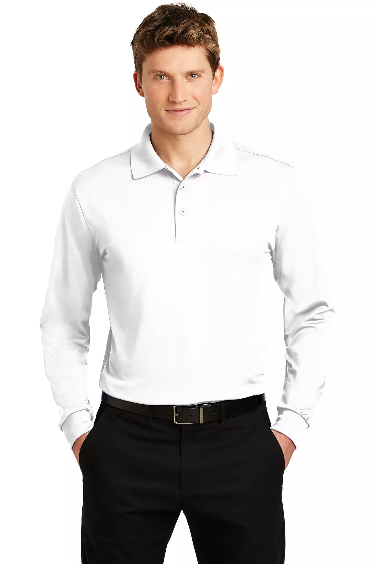 Sport-Tek ST657 Men's Long Sleeve Polo