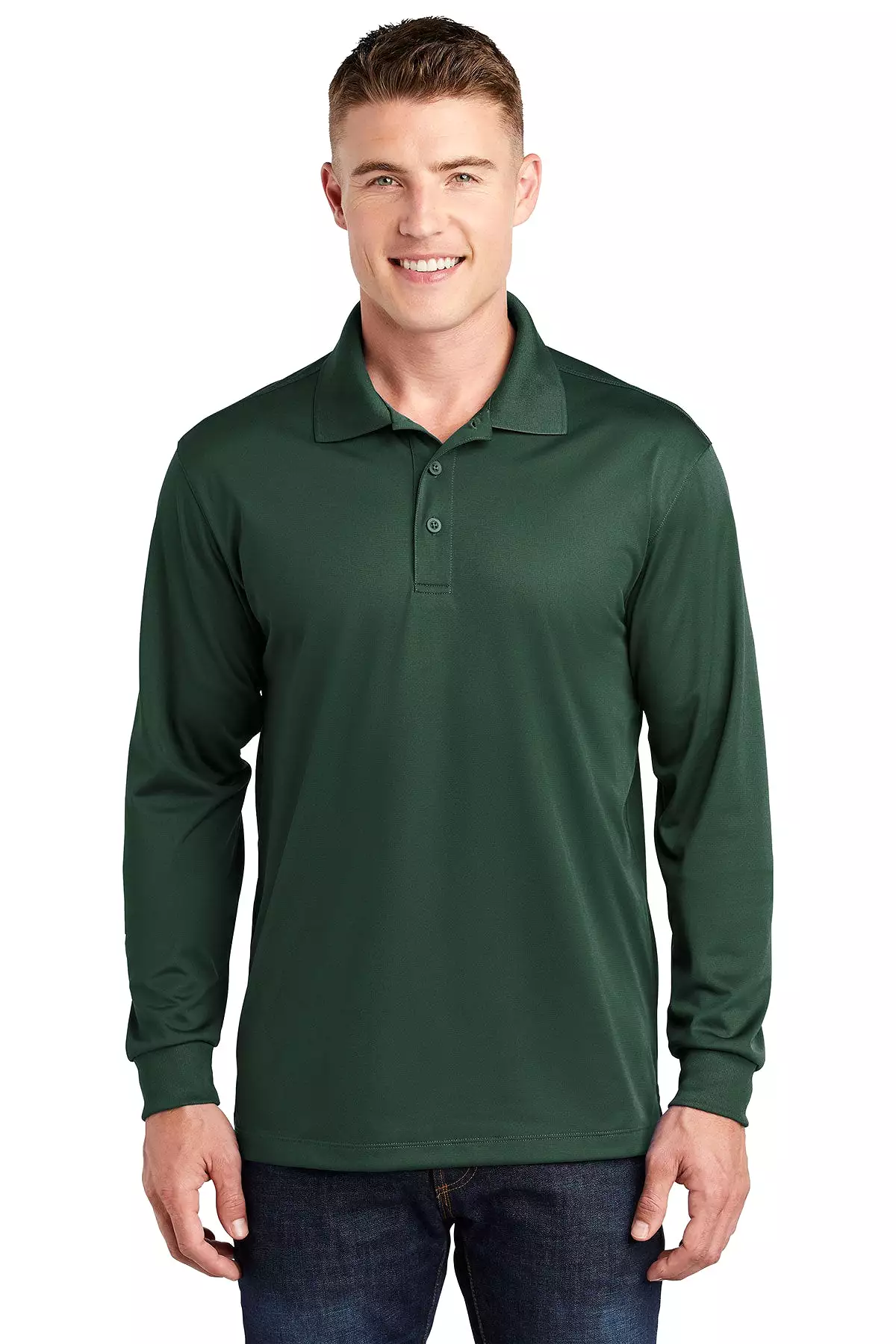 Sport-Tek ST657 Men's Long Sleeve Polo