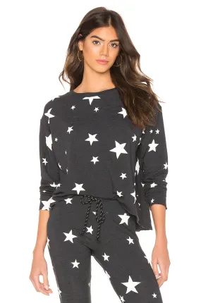 Sundry Stars Cut Off Sweatshirt