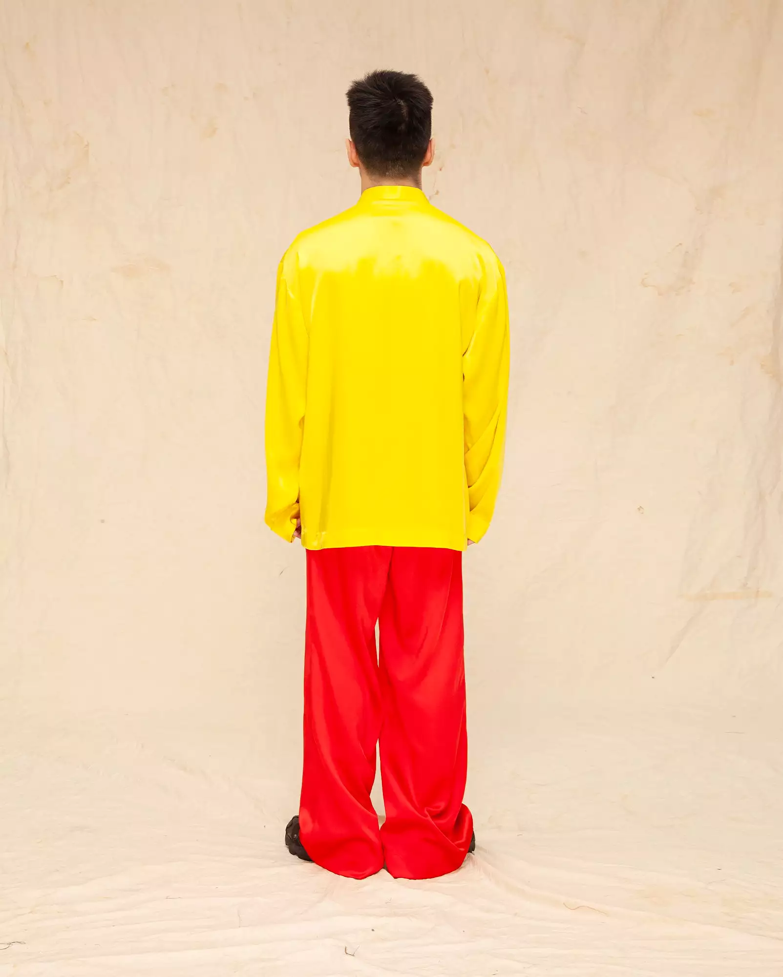 Tang Tang Suit (Yellow red satin)