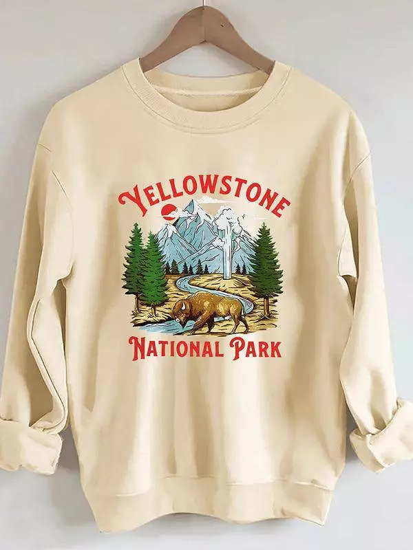 Yellowstone Print Women Sweatshirt