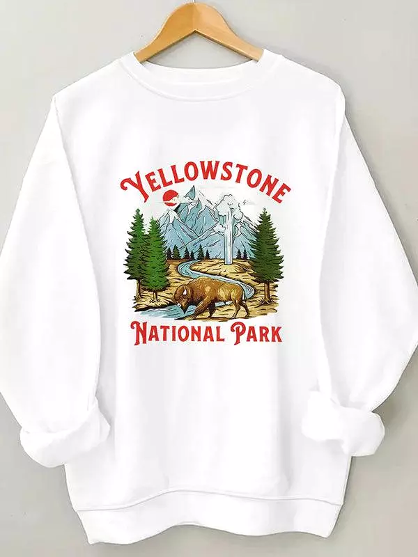 Yellowstone Print Women Sweatshirt