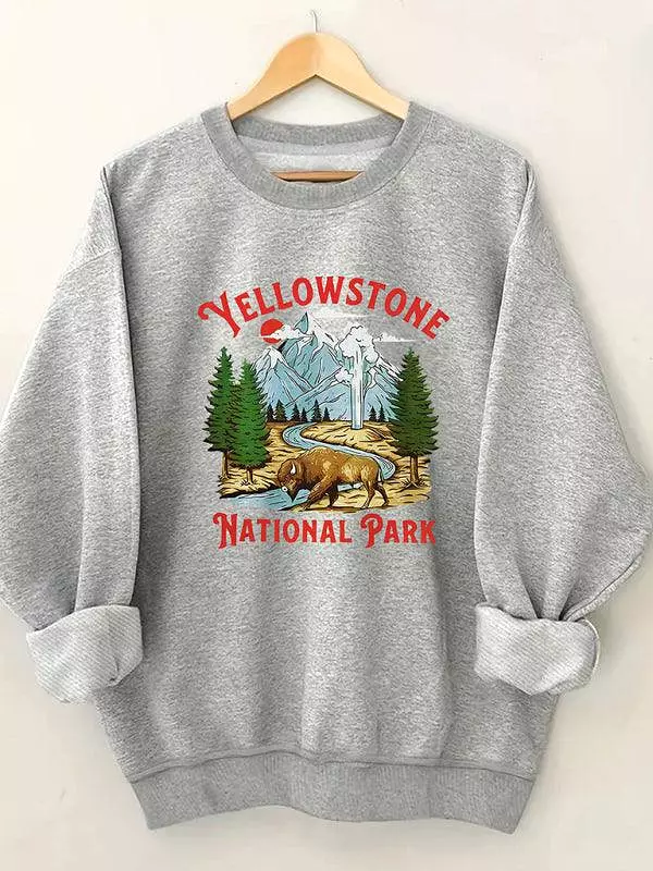 Yellowstone Print Women Sweatshirt