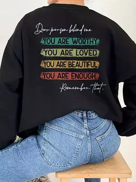 You Are Worthy Women Sweatshirt